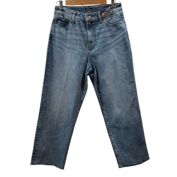 NWT Express Straight Ankle High Rise Jeans Size 8S (Short) - Picture 3 of 12